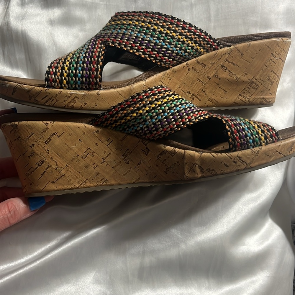 Skechers Beverlee Wedge Slip-on Sandals-Size 10 - Picture 7 of 10